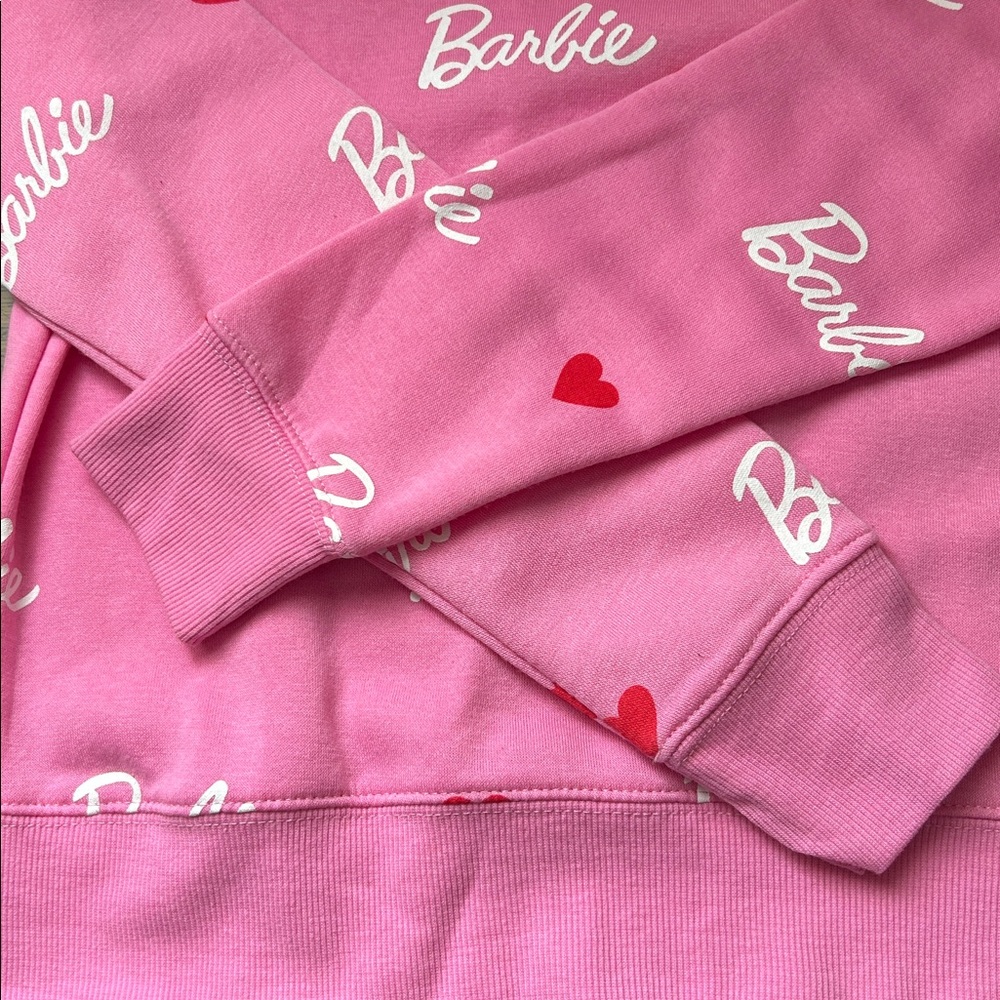 Barbie Pink Sweatshirt with Heart Detail - Picture 4 of 4